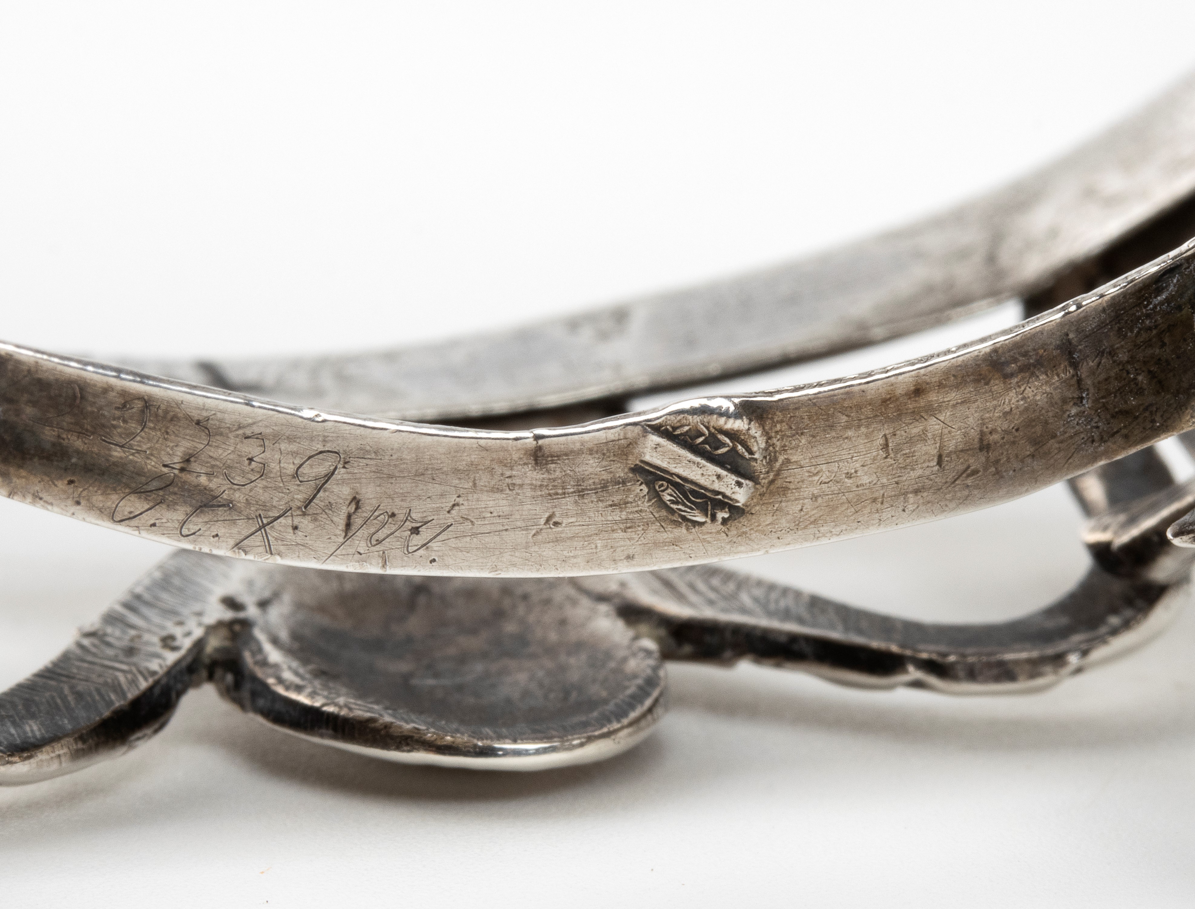 Coppia di saliere francesi in argento