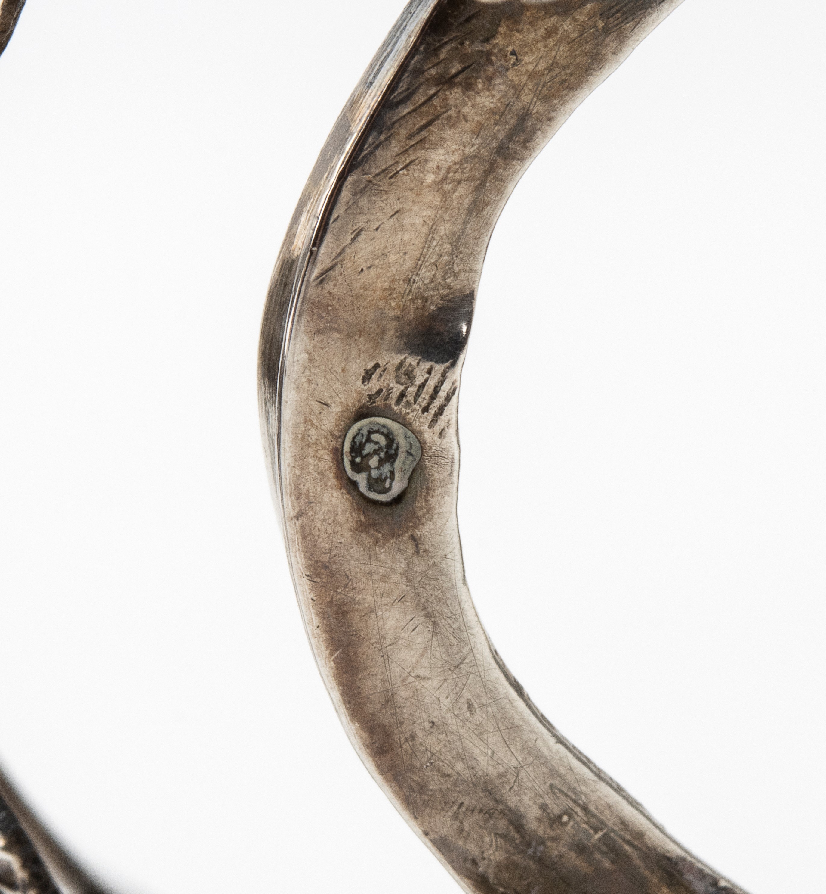 Coppia di saliere francesi in argento