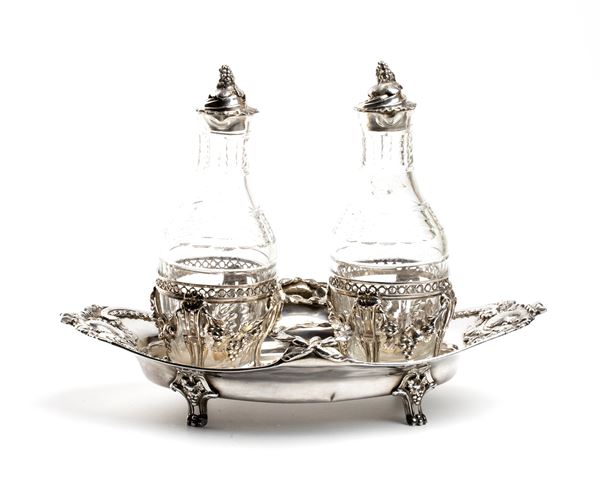GUILLAME-CLAUDE HANNIER - French solid silver cruet