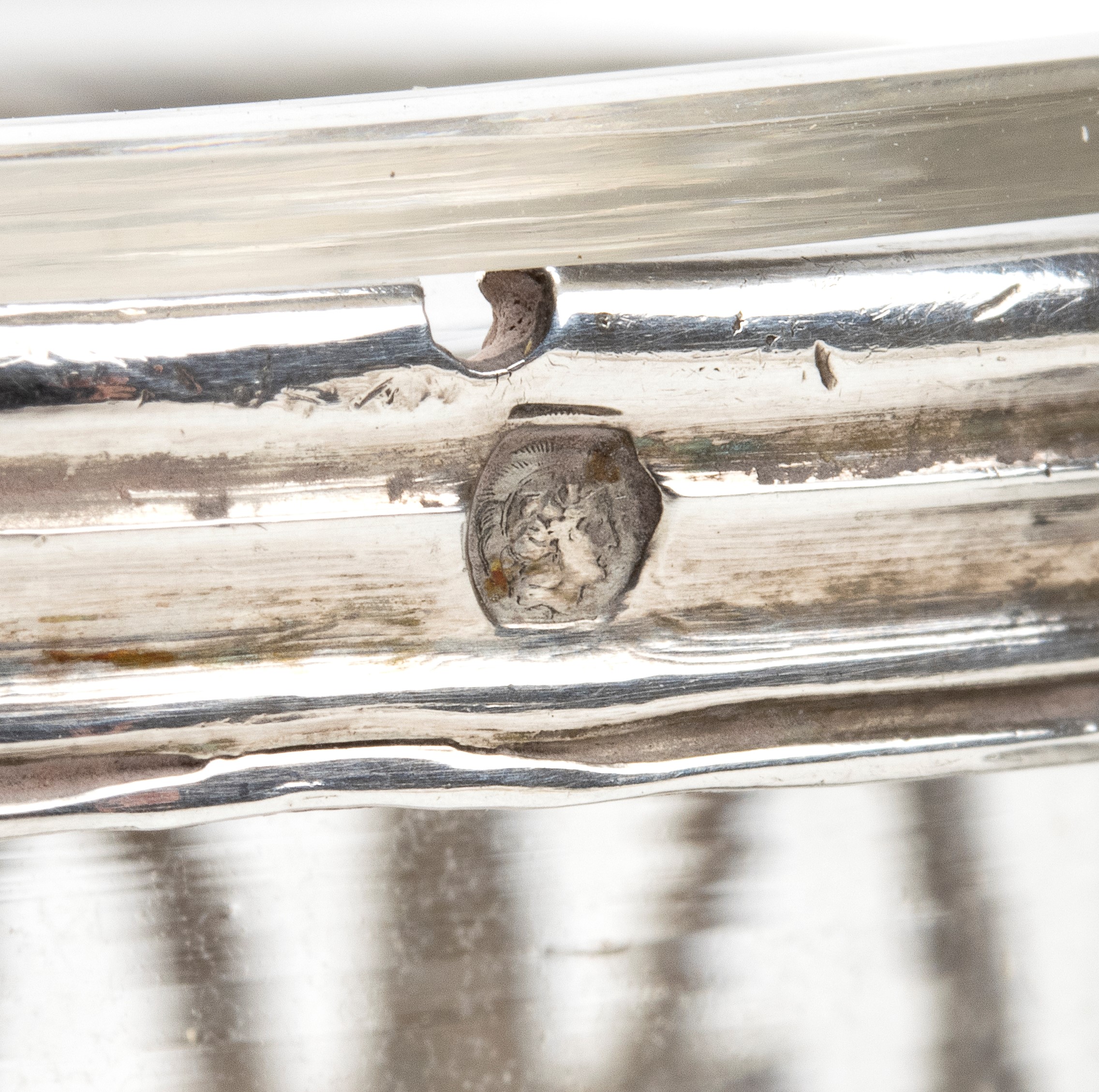 Coppia di saliere francesi in argento