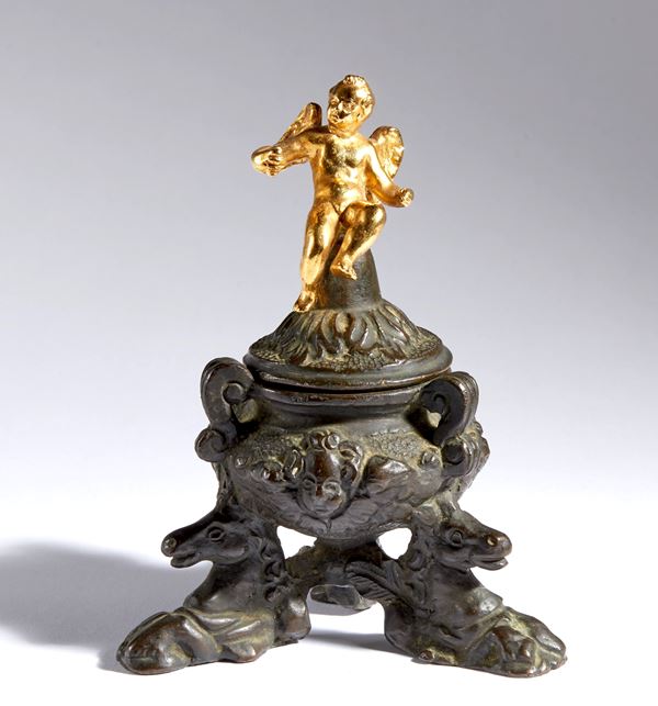 Giuseppe de Levis - Inkwell with seahorses