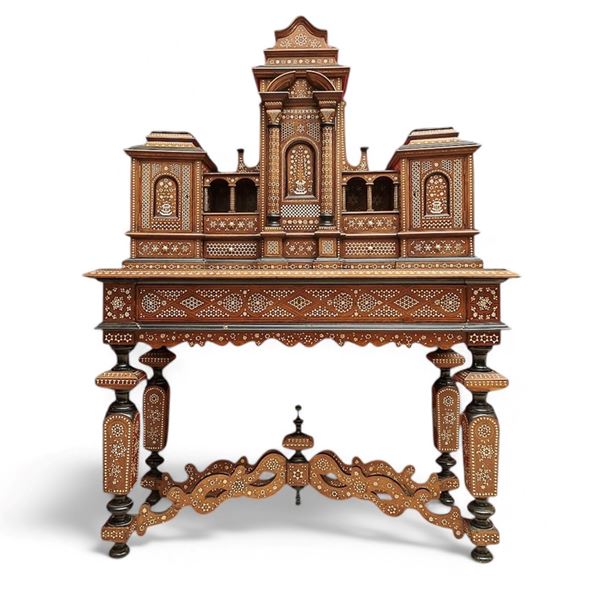 Inlaid Moroccan secrétaire desk