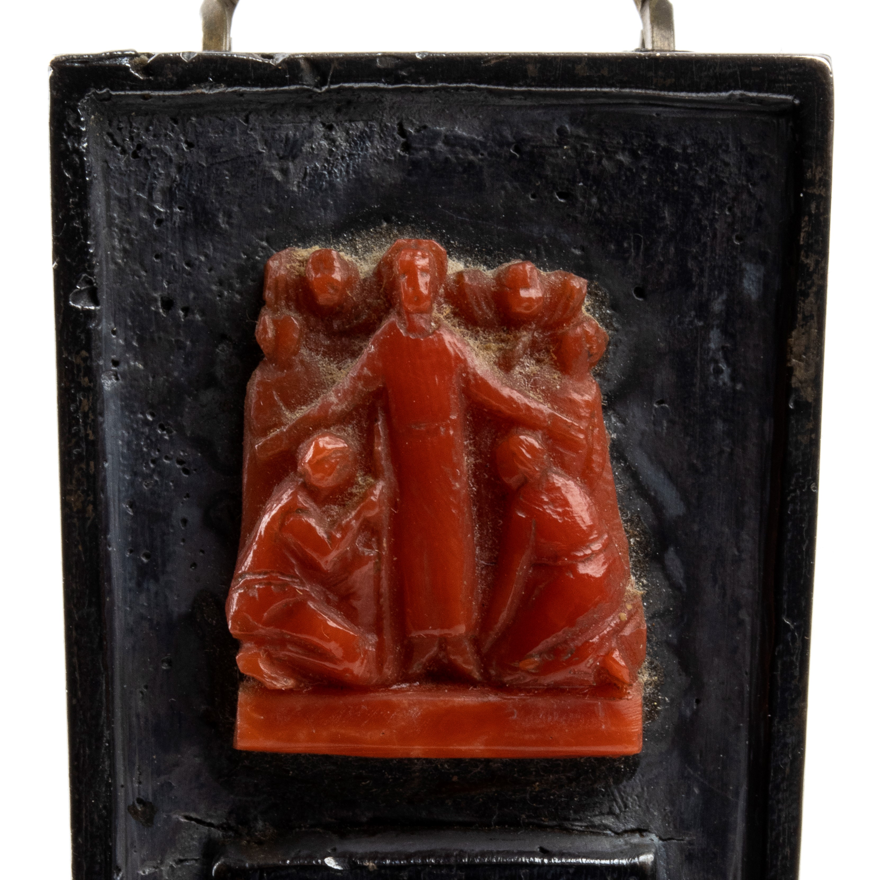 Crocifisso, Corpus Christi in corallo rosso e argento, XVIII–XIX secolo (Italia meridionale)