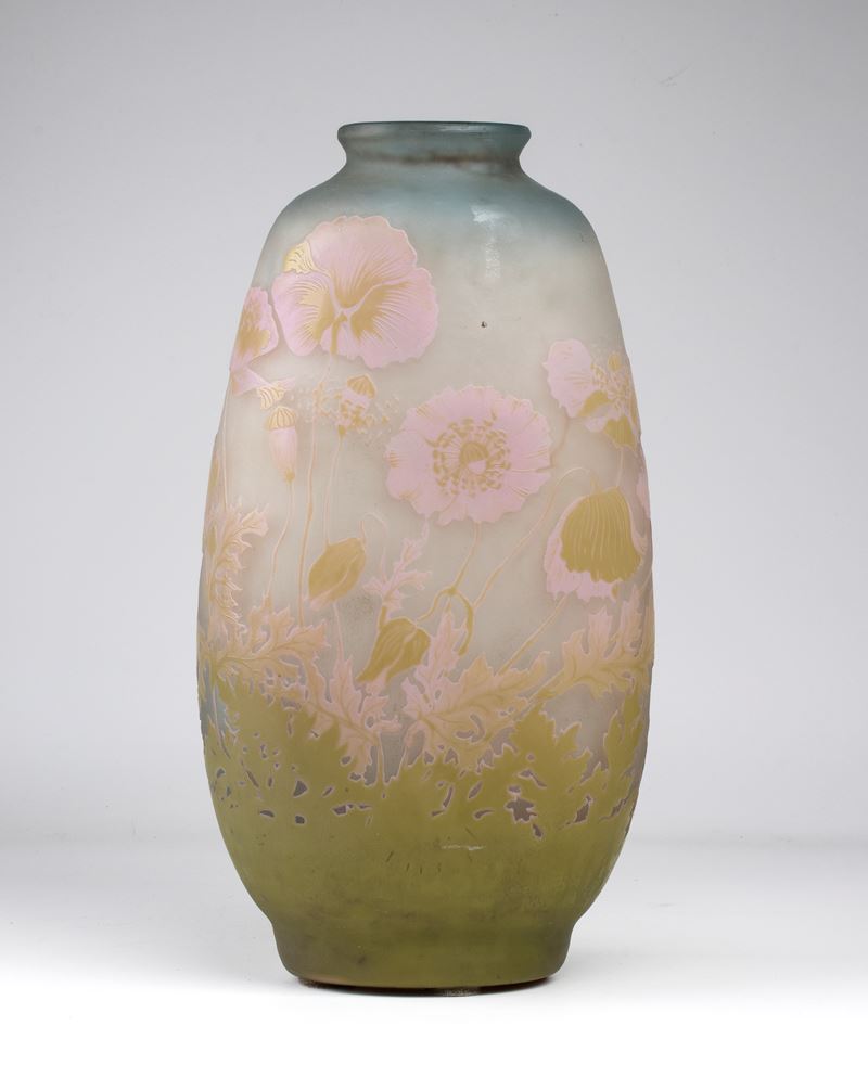 (attribuito A) Émile Gallé - Vaso Ovoidale
