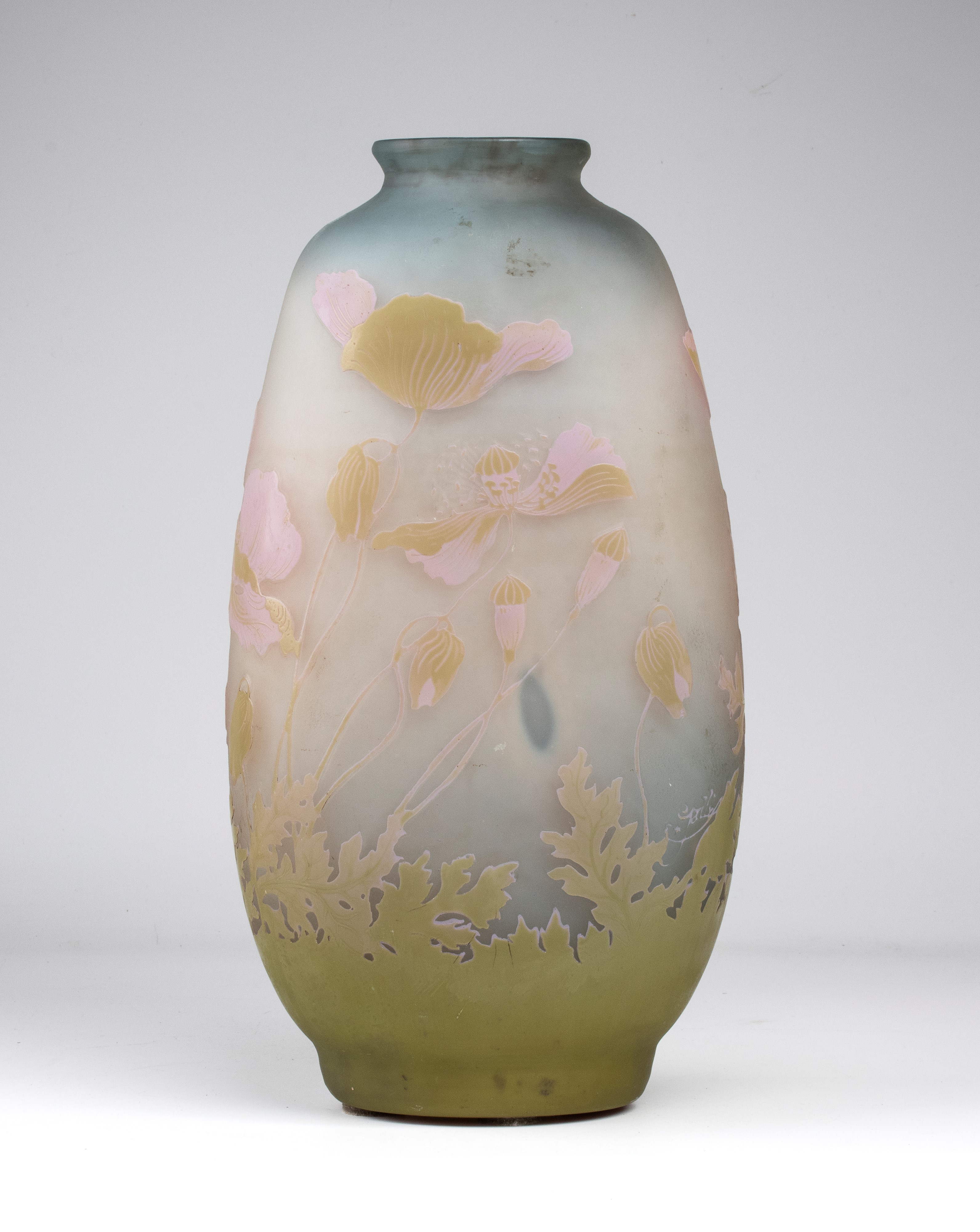 (attribuito A) Émile Gallé - Vaso Ovoidale