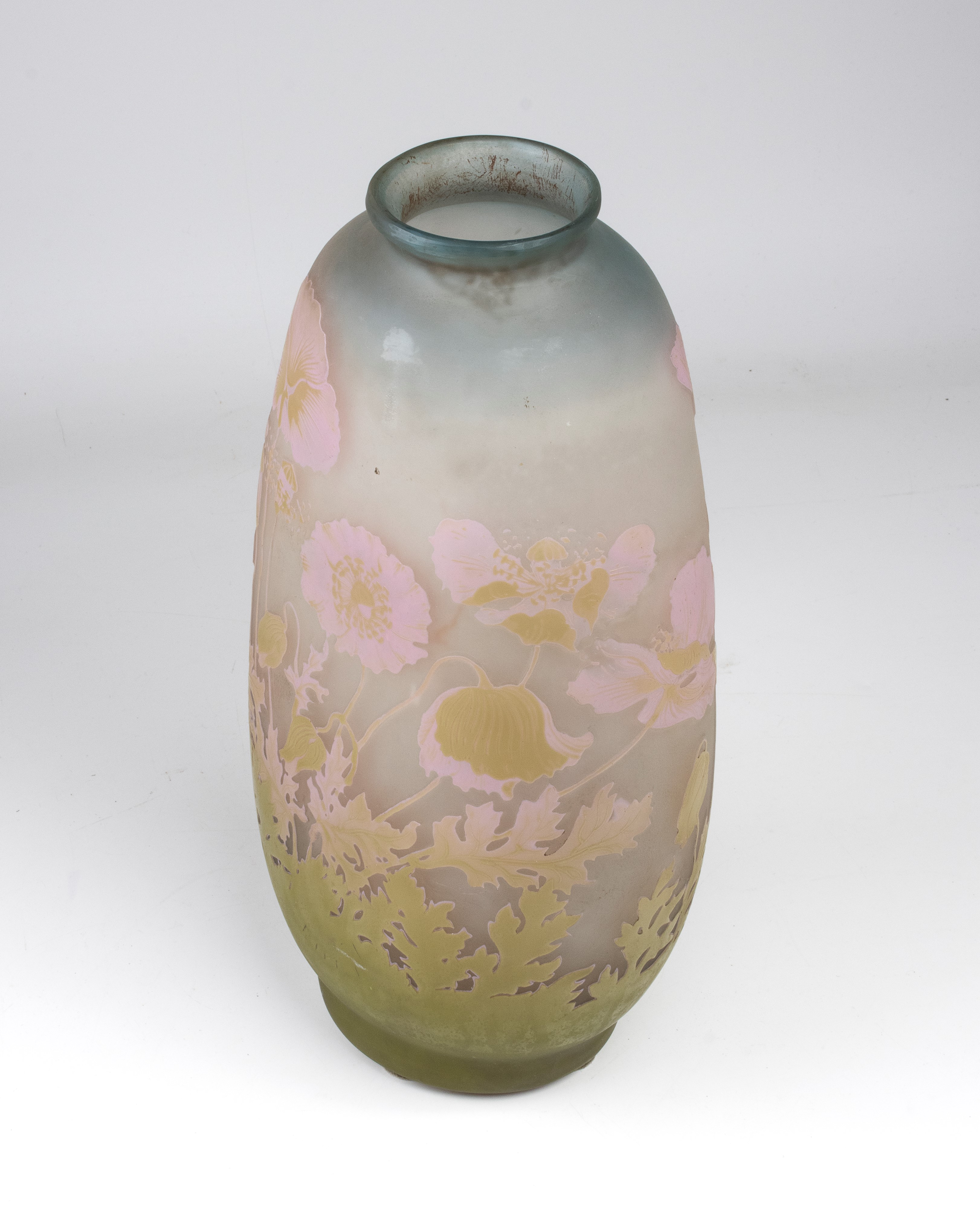 (attribuito A) Émile Gallé - Vaso Ovoidale