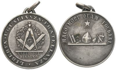 Medaglia "libertà Uguaglianza Fratellanza", Ag (30,7 MM)