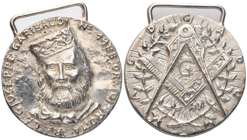 Medaglia R. L. "giuseppe Garibaldi" N° 1188 Or. di Roma (38 MM)
