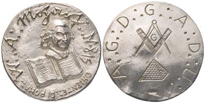 Medaglia "w. A. Mozart" N° 815 Oriente di Roma (37,6 MM)