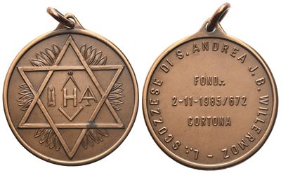 Medaglia L. Scozzese di S. Andrea J. B. Willermoz, 1985 (30,6 MM)