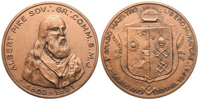 Medaglia 3° Grado Maestro Libero Muratore, Ae (40,4 MM)