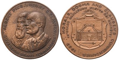 Medaglia 10° Grado Cavaliere Eletto dei Quindici, Ae (40,4 MM)