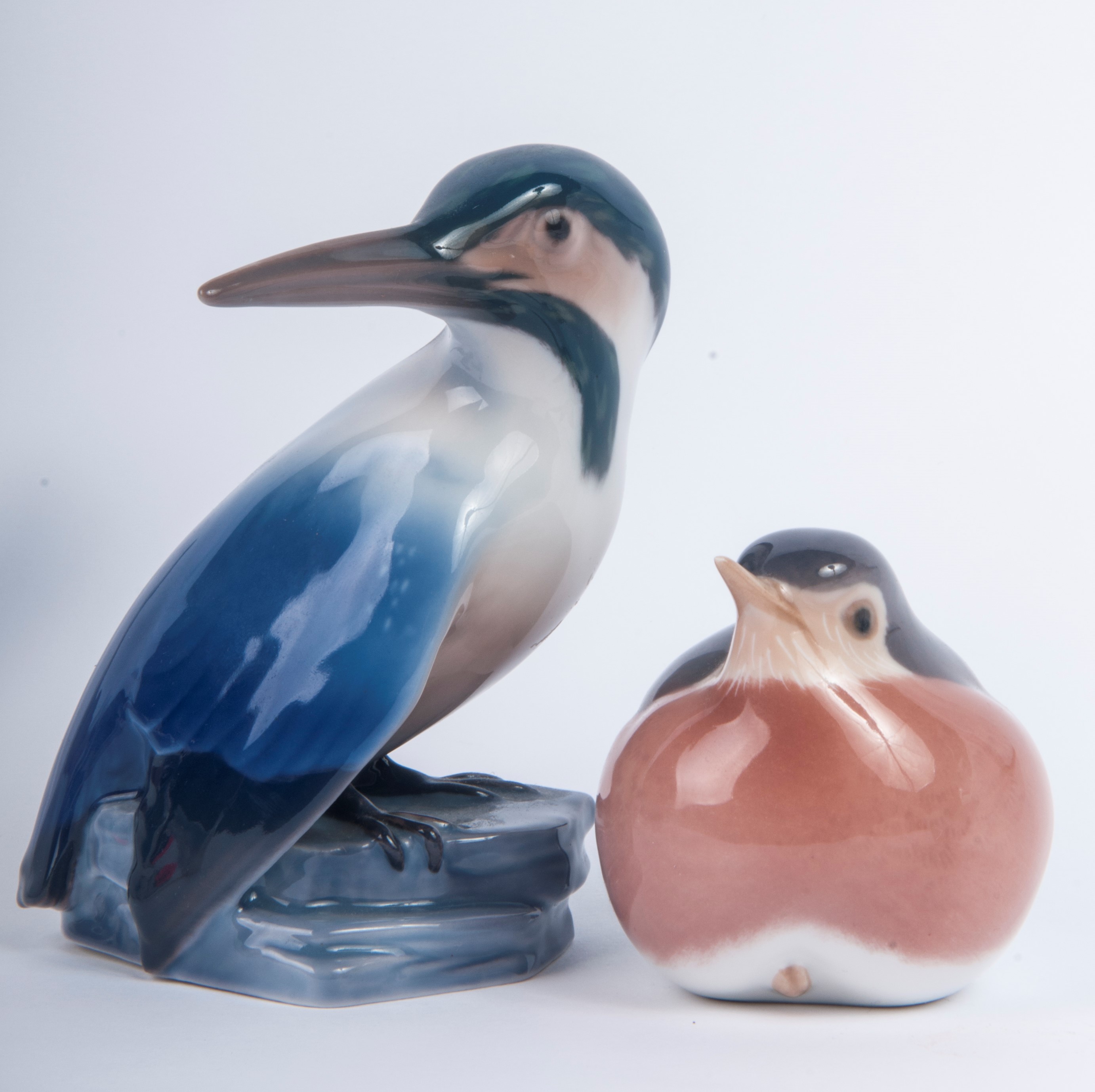 Lotto di Sei Sculture di Volatili