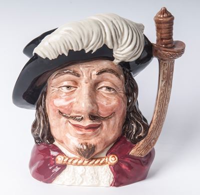 Royal Doulton & Co., Versatoio antropomorfo in ceramica policroma