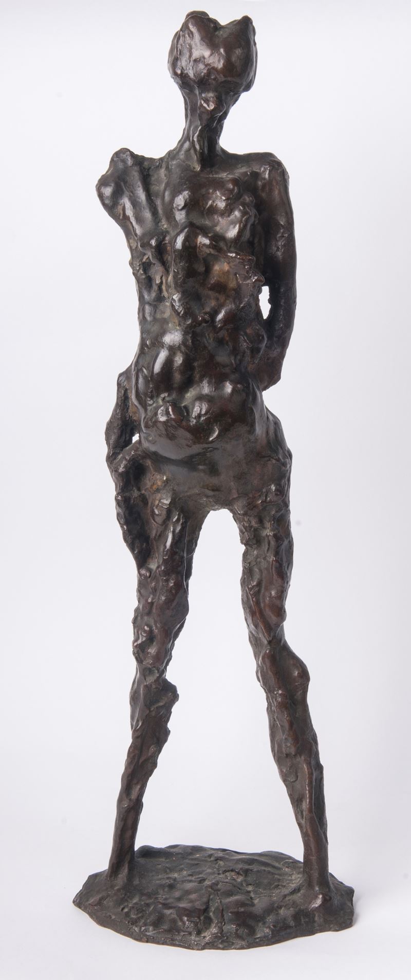 Scultura Antropomorfa a Tutto Tondo in Bronzo