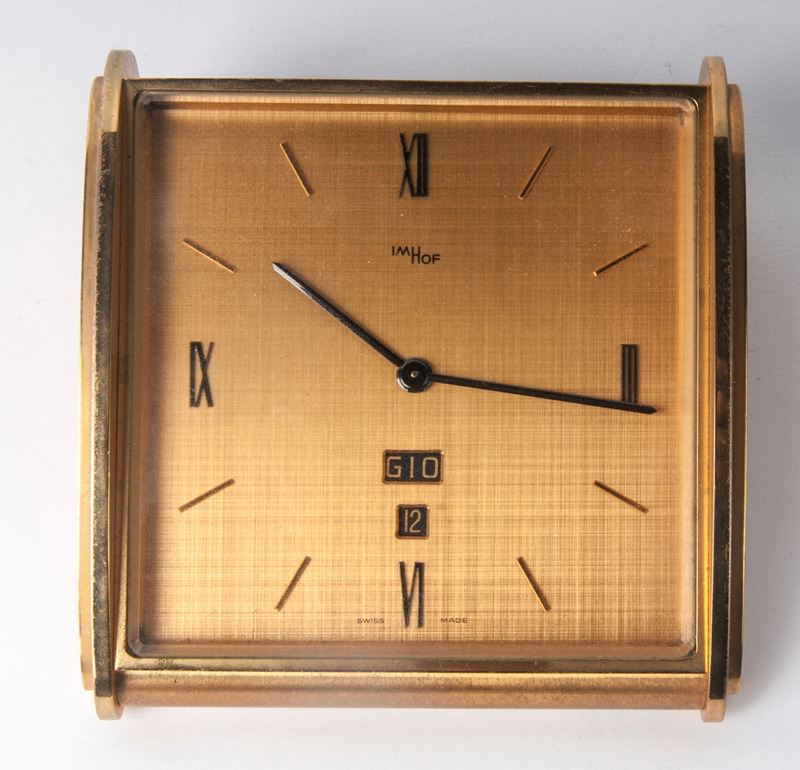 Orologio da Tavolo Imhof in Ottone