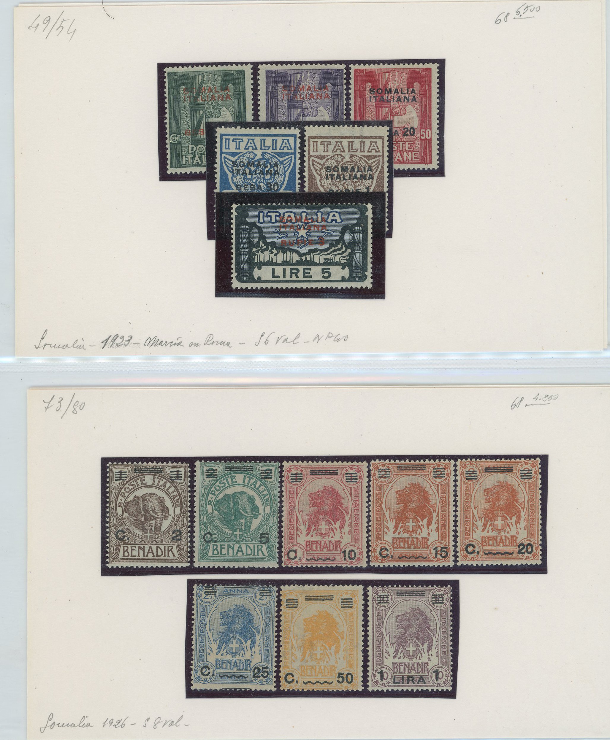 Somalia - Collezione ben avviata MNH/MH