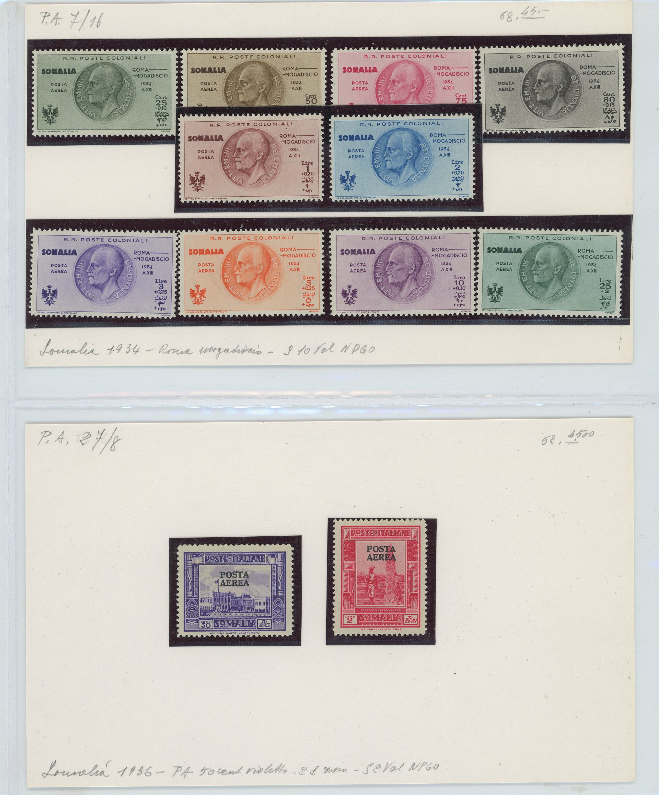 Somalia - Collezione ben avviata MNH/MH