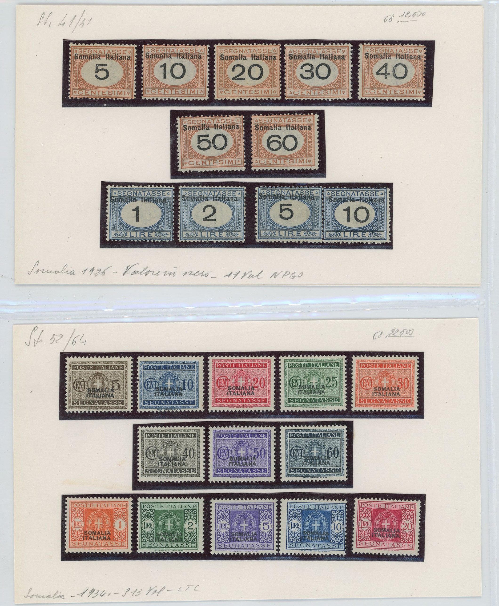 Somalia - Collezione ben avviata MNH/MH