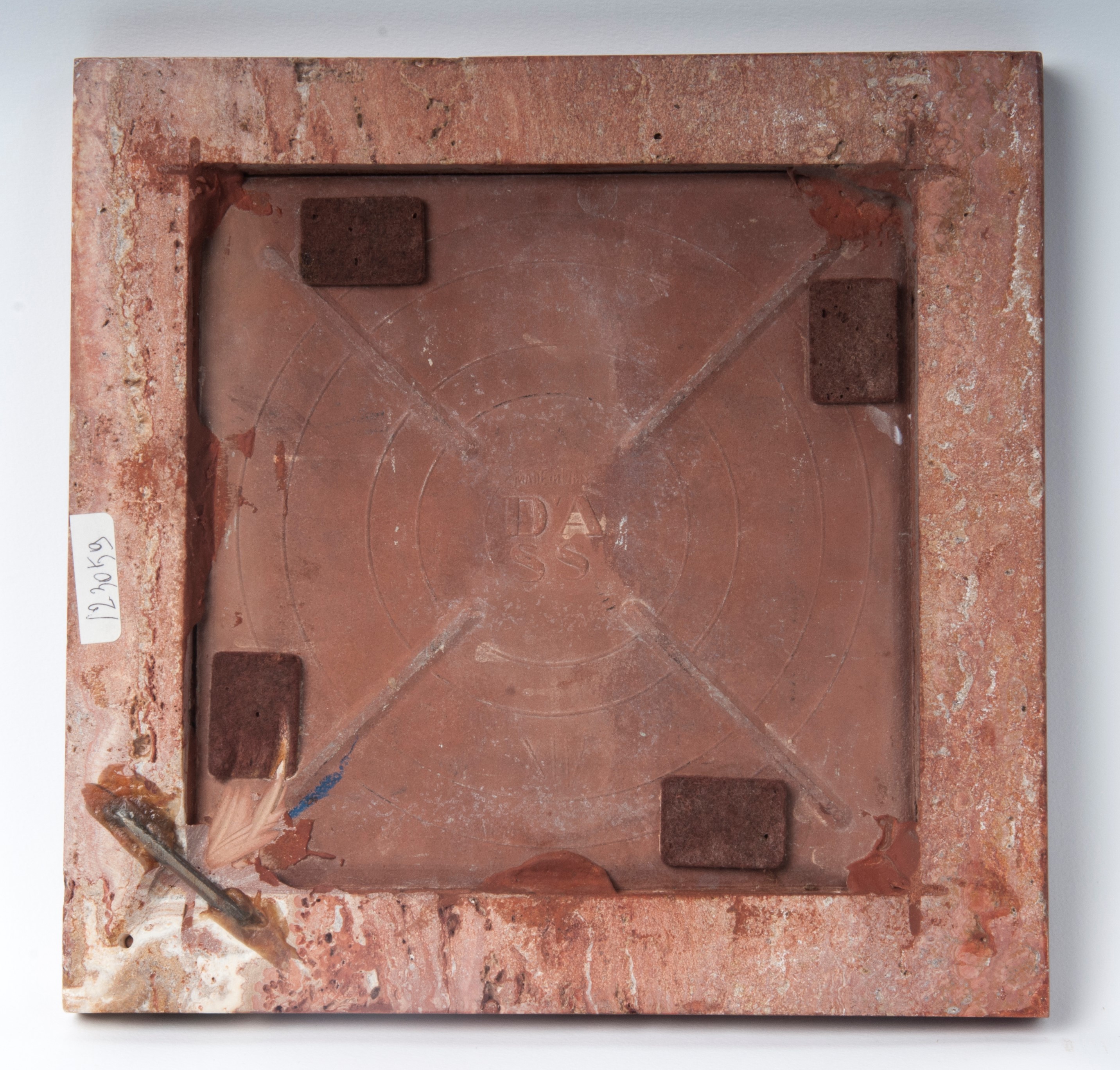 Giuseppe Capogrossi - Mattonella in Ceramica Policroma