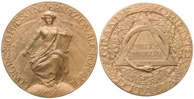 Medaglia Congresso Mass. Internazionale, Roma 1911, Ae (45,1 MM)