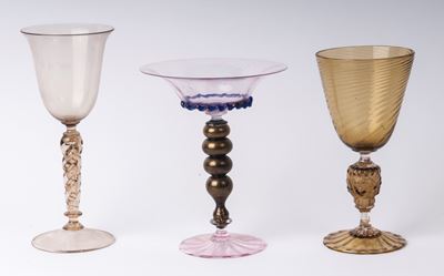 Lotto di Tre Calici da Collezione