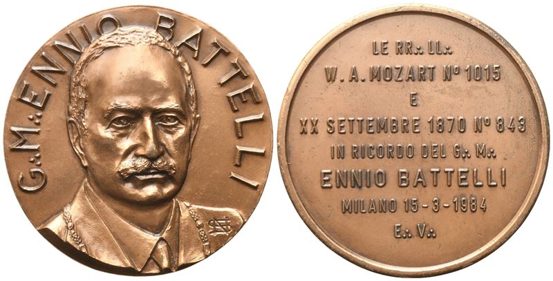 Medaglia G. M. "ennio Battelli", 1984, Ae (51,4 MM)