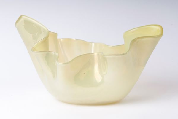 Centrotavola a fazzoletto in vetro di Murano