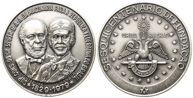 Medaglia Sesquicentenario De Fundaçao, Ordo Ab Chao (50 MM)