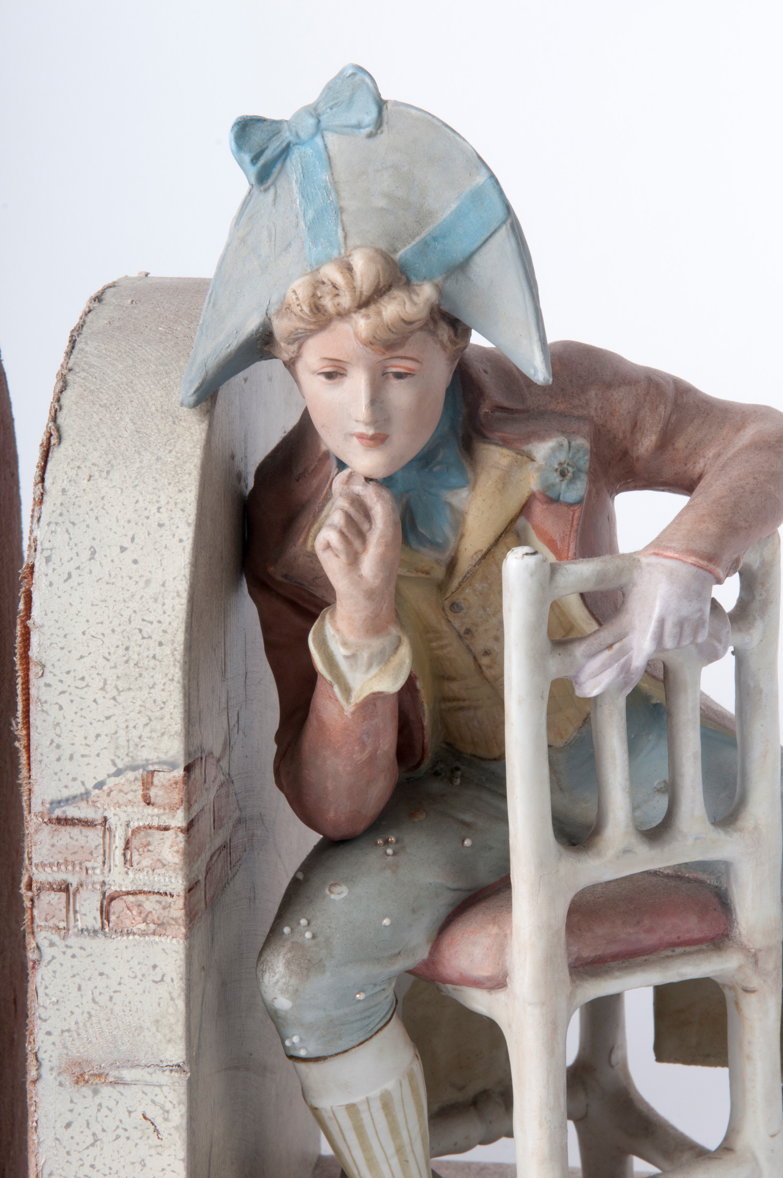 Lui e Lei ,coppia di Fermalibri in Ceramica