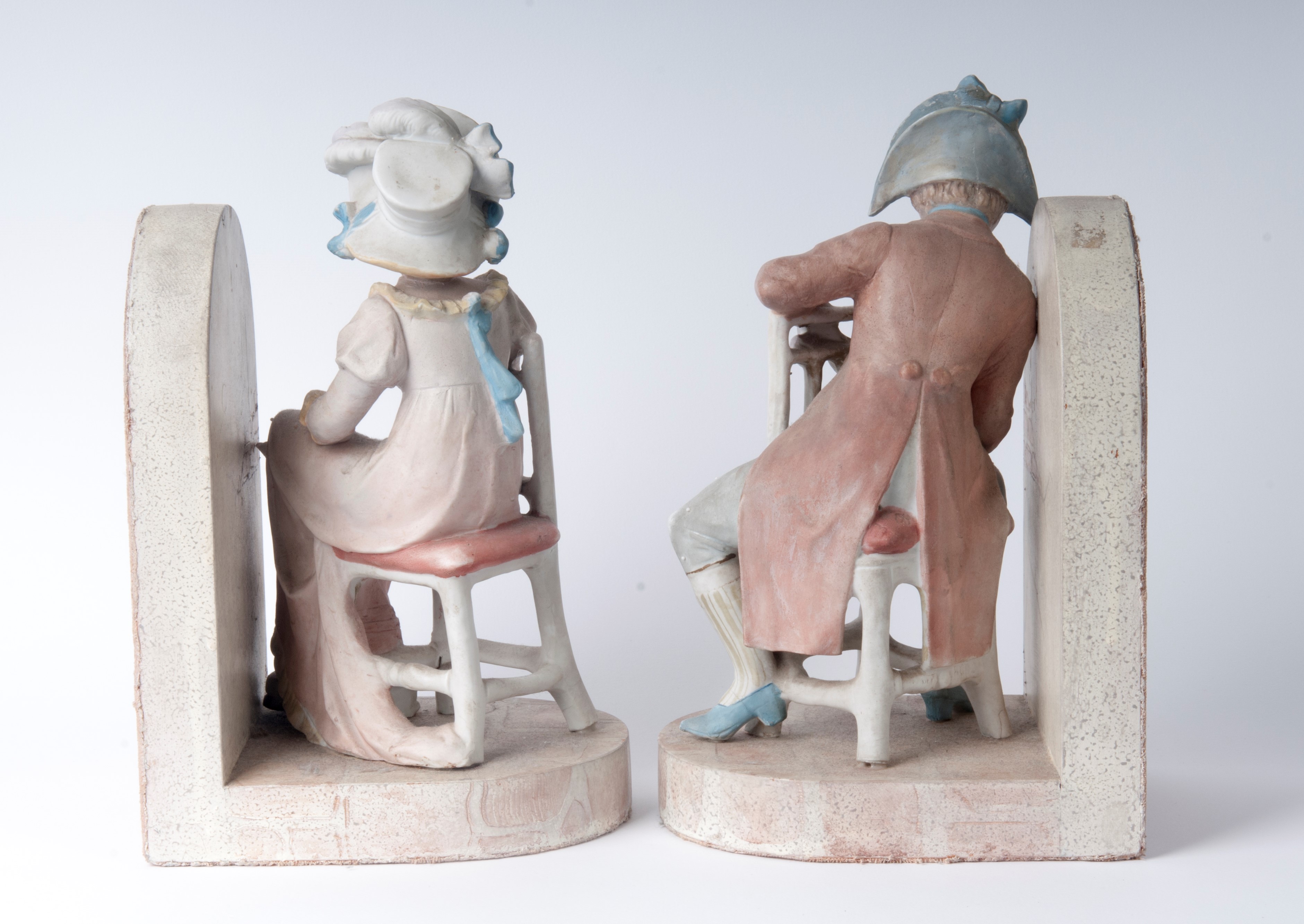 Lui e Lei ,coppia di Fermalibri in Ceramica