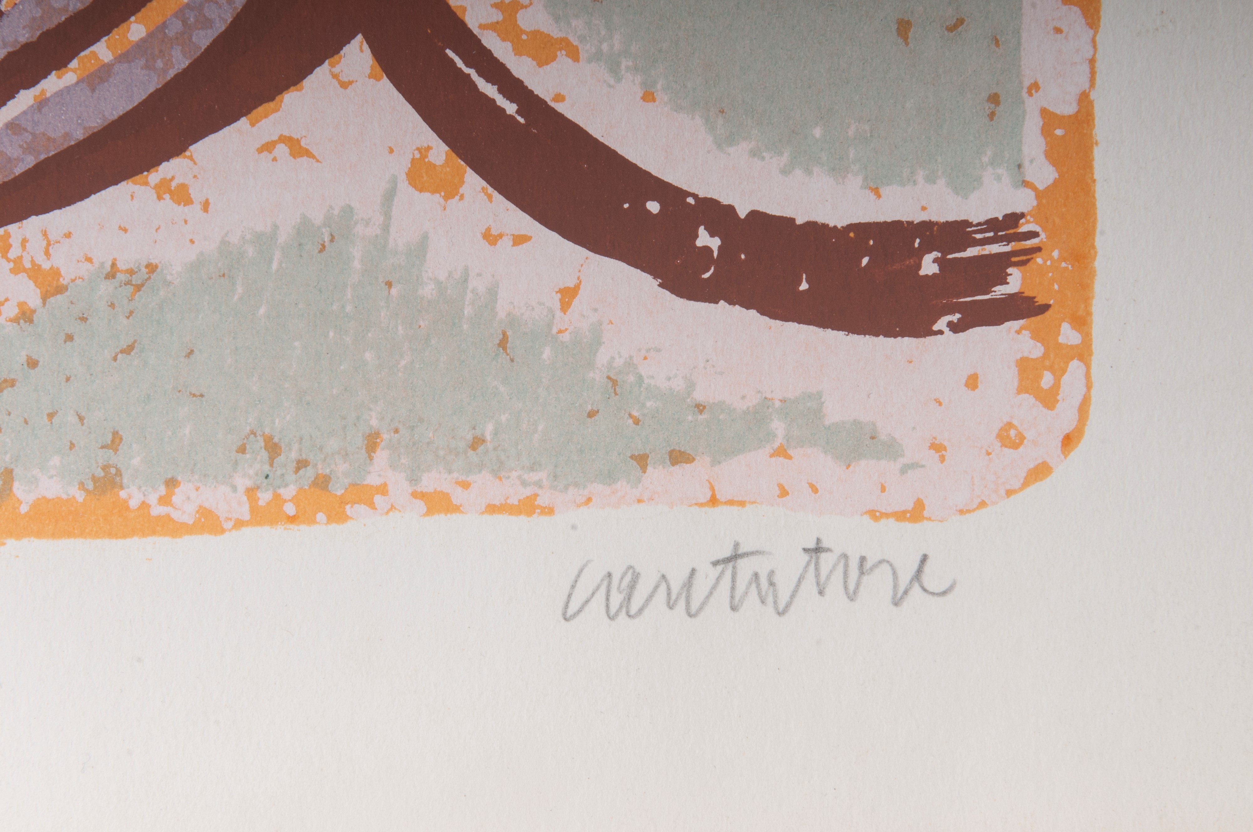 Donna sdraiata, multiplo su carta