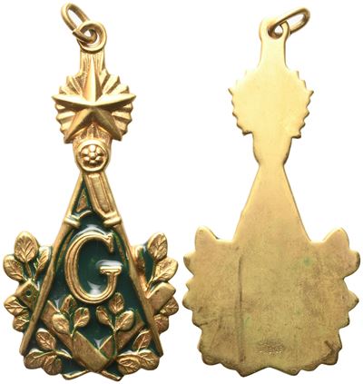 Pendaglio da Collare Smaltato "g" (34 MM)
