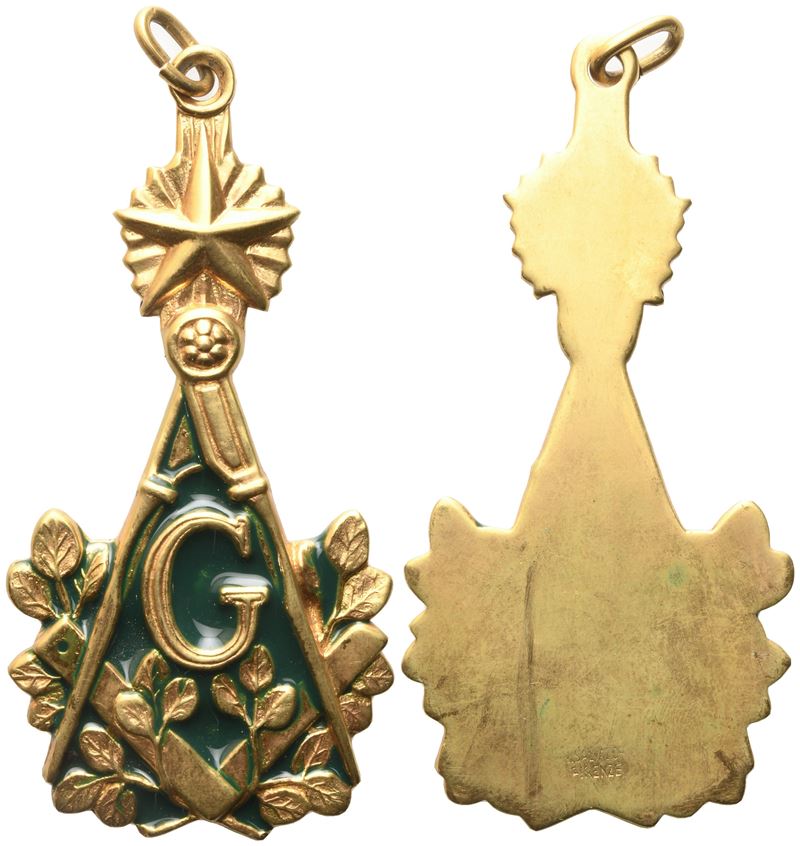 Pendaglio da Collare Smaltato "g" (34 MM)