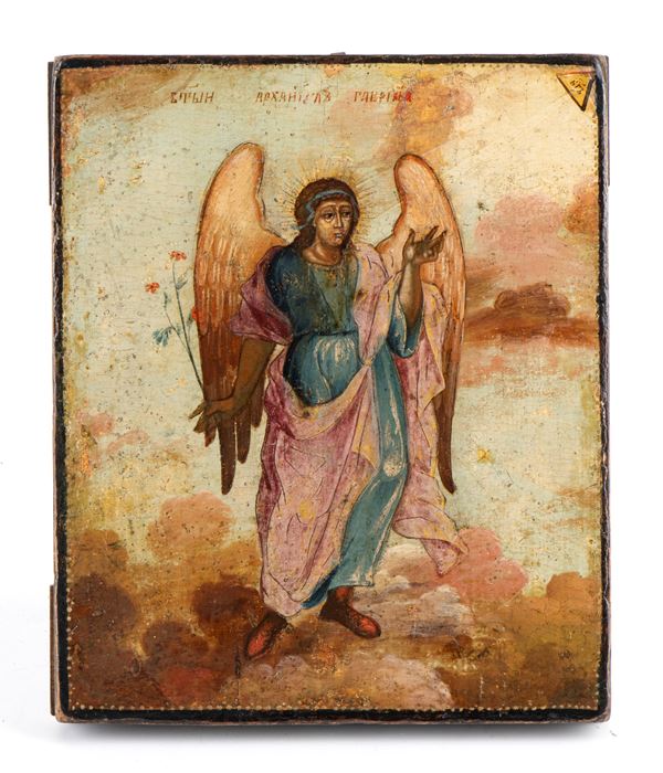 A Russian icon depicting an Archangel Gabriel
