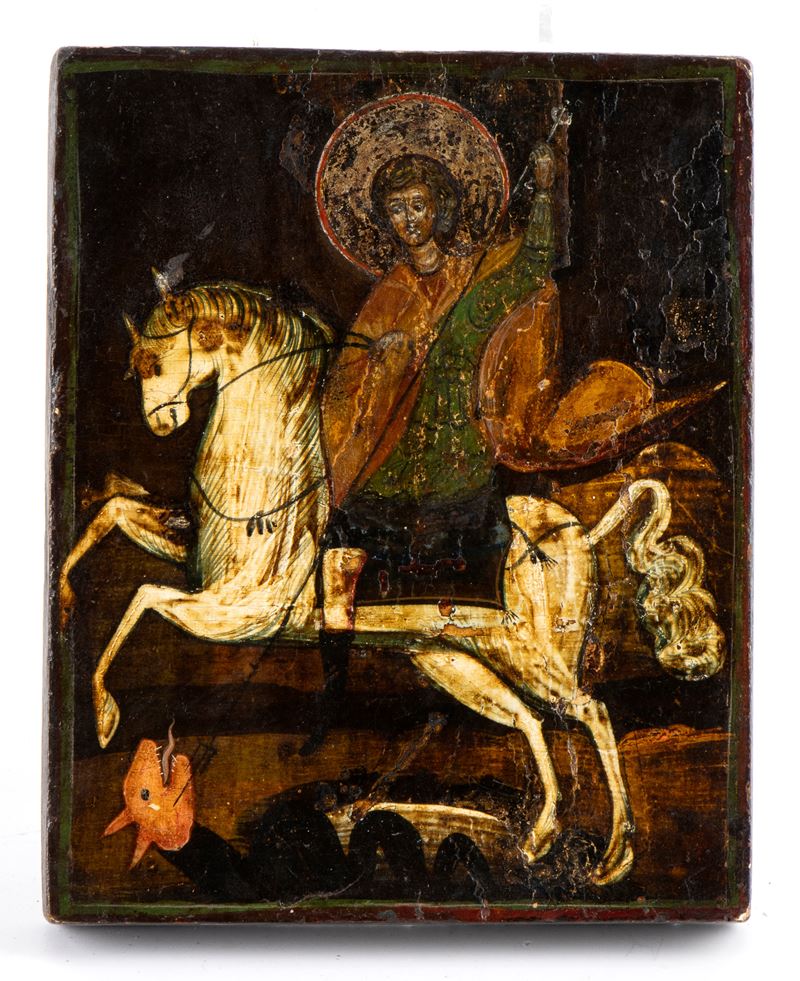 Icona russa, San Giorgio e il Drago