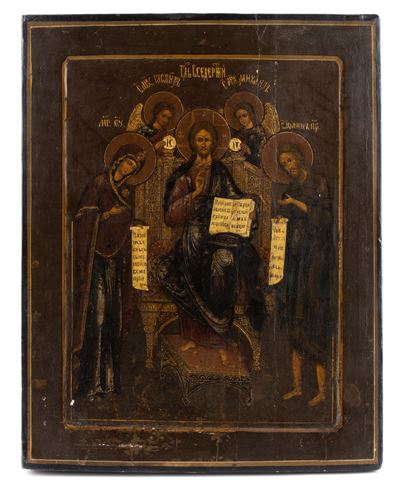 Cristo Pantocratore, Icona russa, XIX secolo