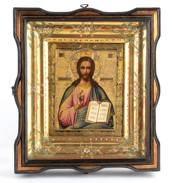 Russian icon depicting Christ Pantocrator