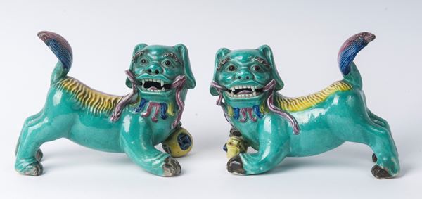 Pair of sculptures