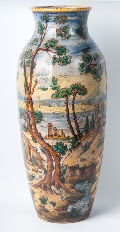 Portaombrelli in Ceramica Policroma