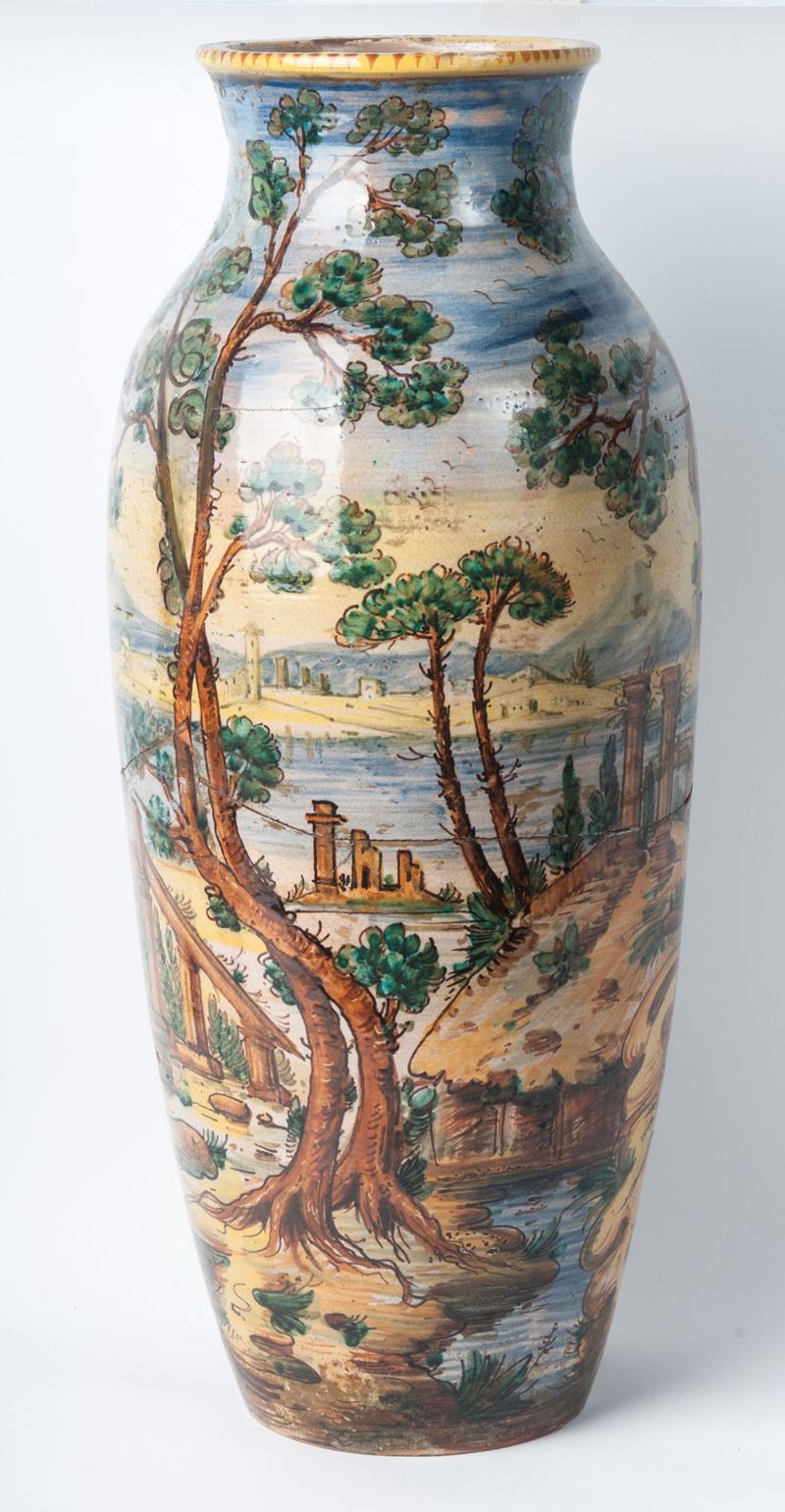 Portaombrelli in Ceramica Policroma