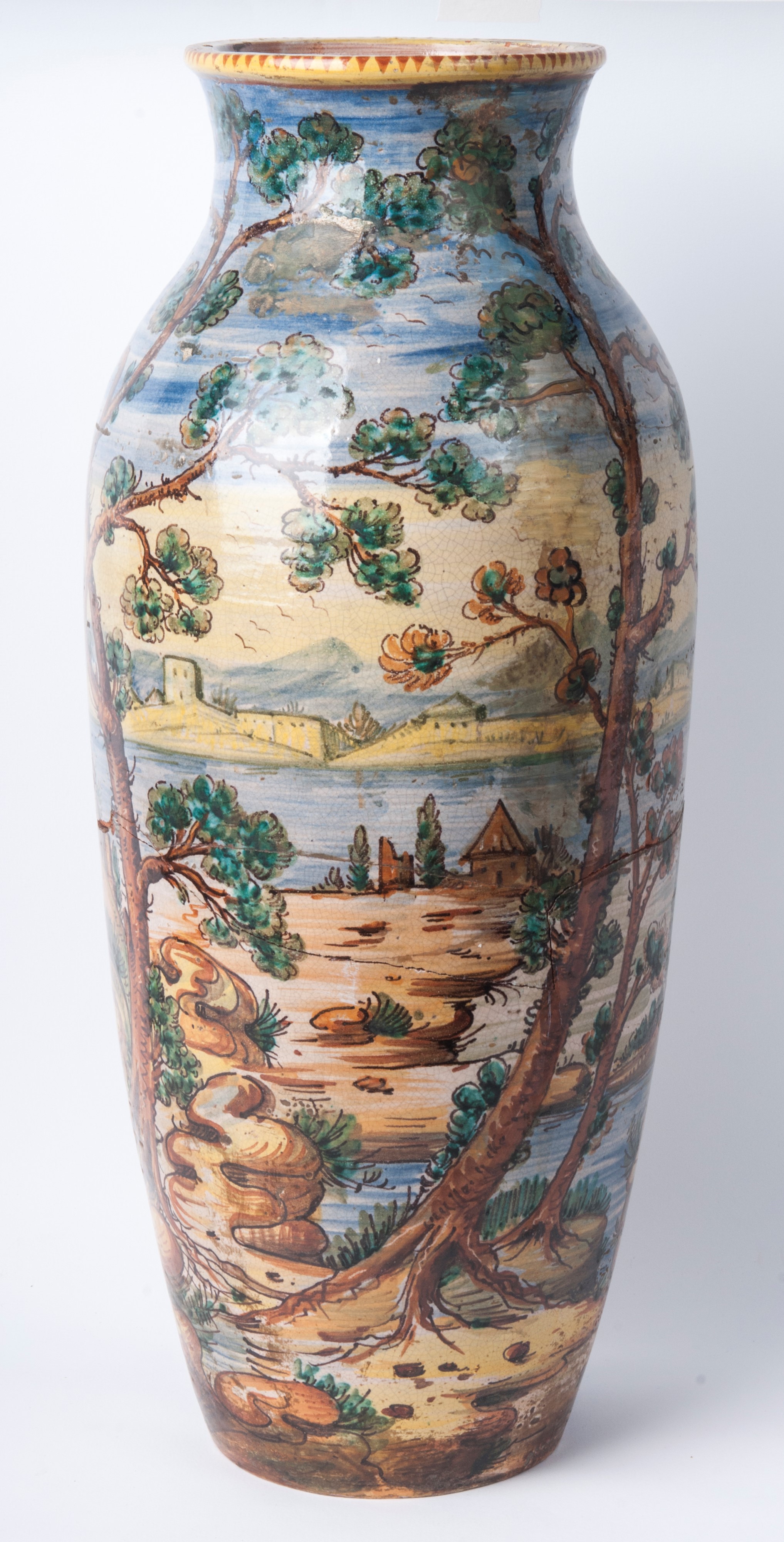 Portaombrelli in Ceramica Policroma