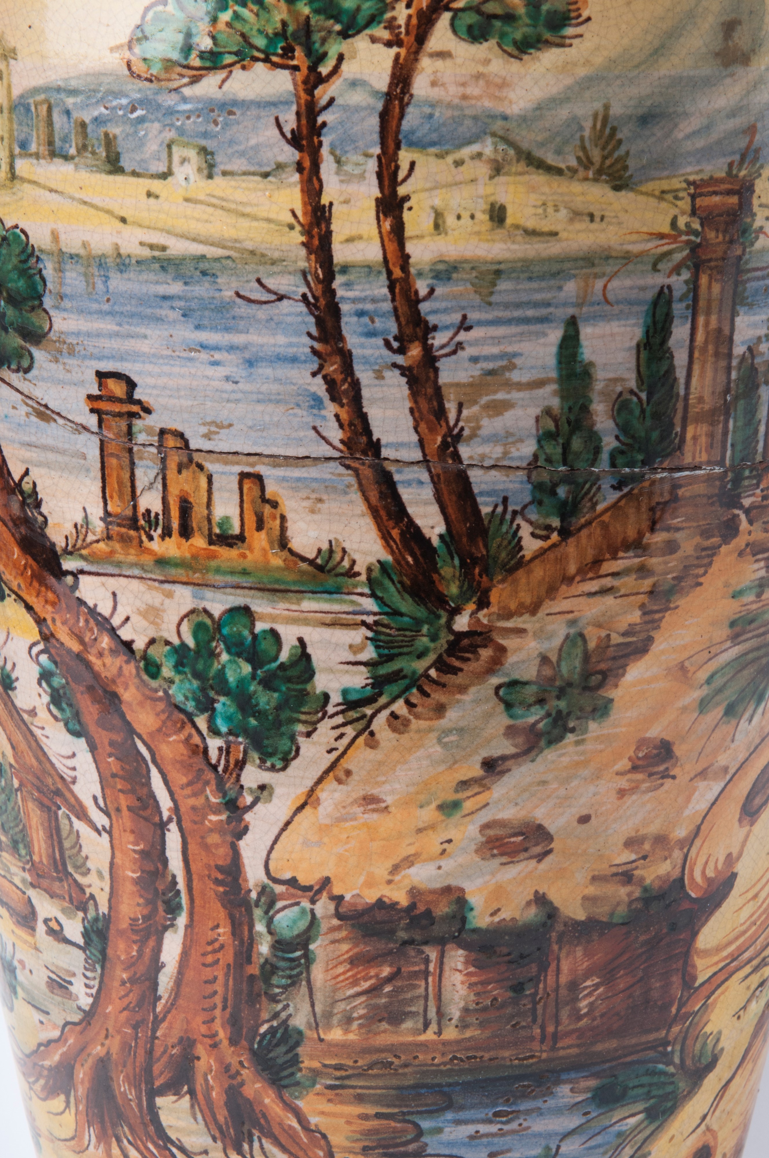 Portaombrelli in Ceramica Policroma