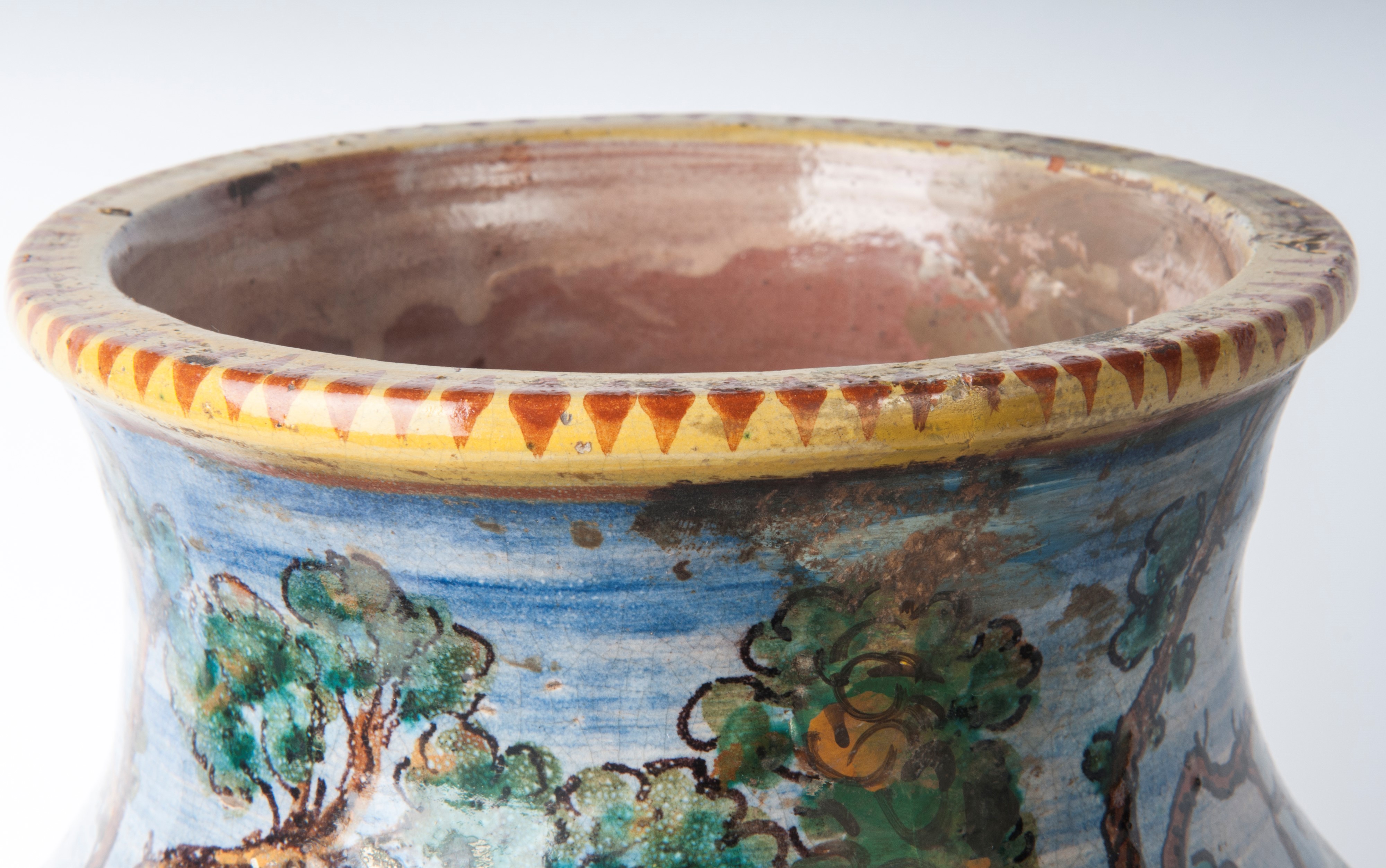 Portaombrelli in Ceramica Policroma