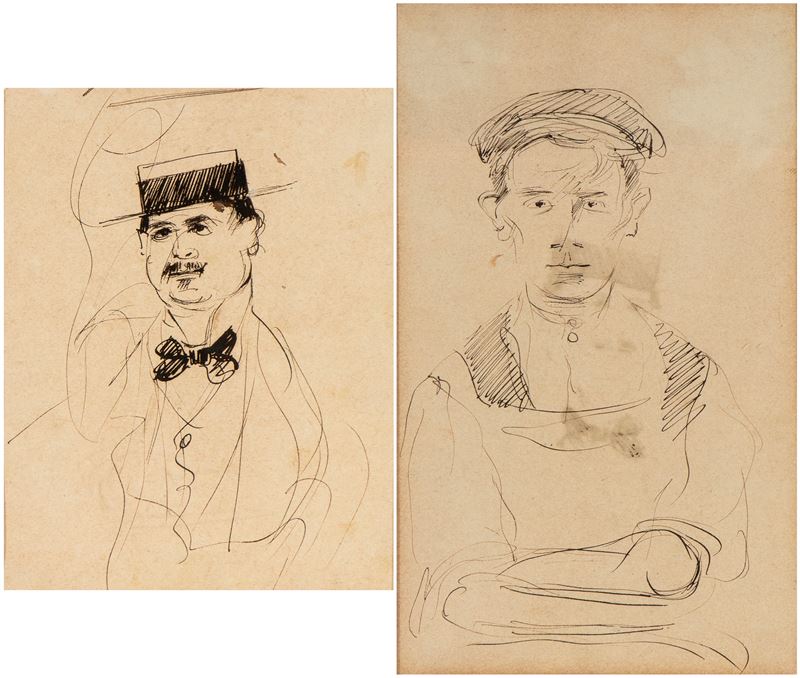 Ritratto maschile double-face