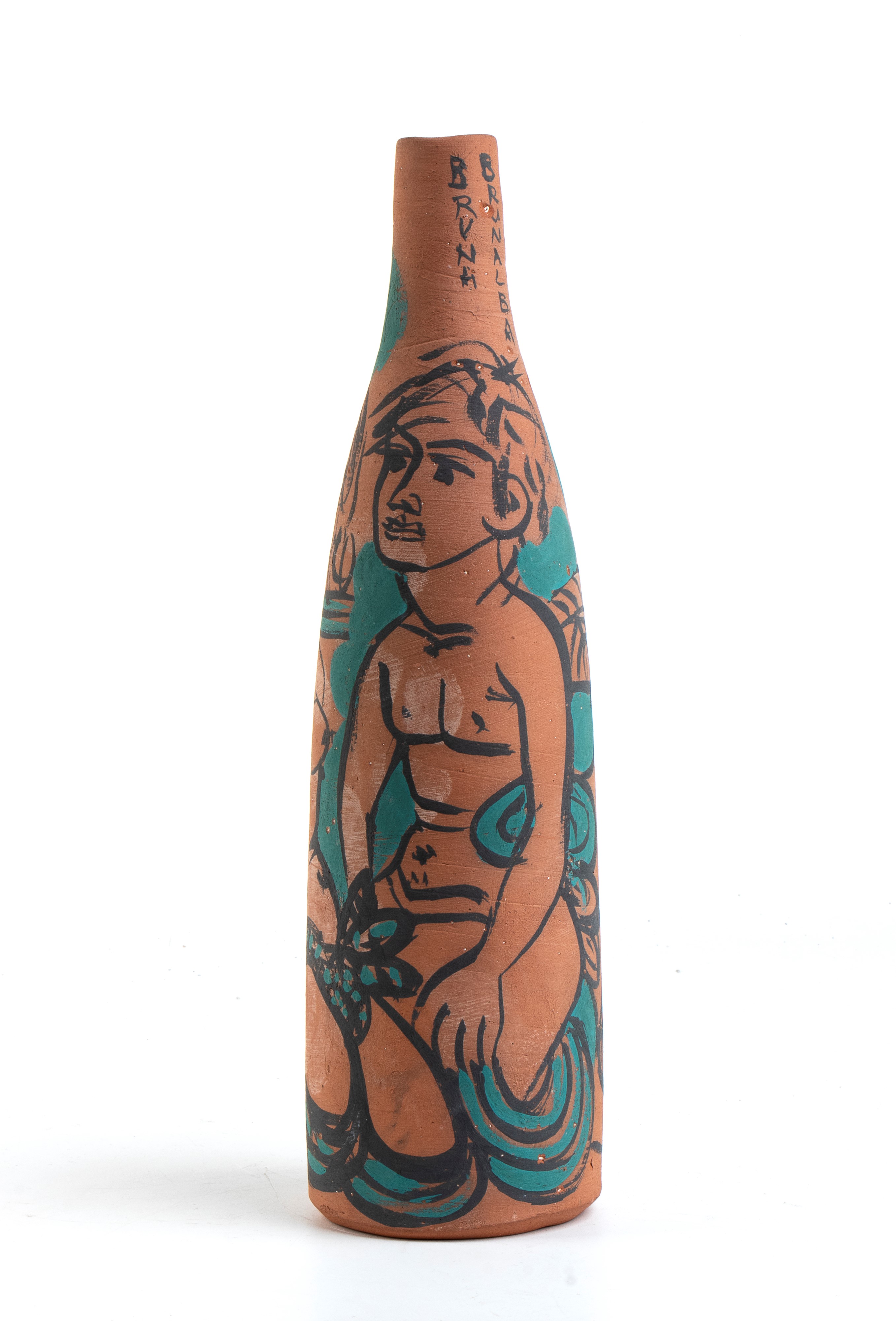 Bottiglia con decorazioni