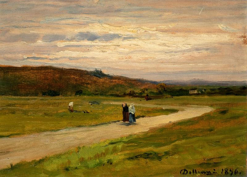 Lorenzo Delleani - Paesaggio Collinare