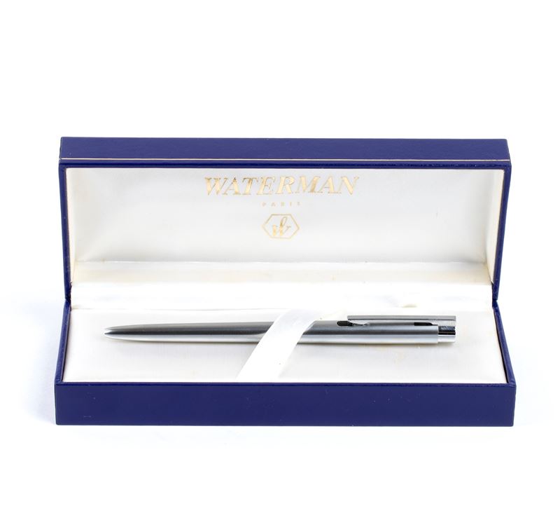 Waterman 502 - Penna a sfera in metallo a finitura argento