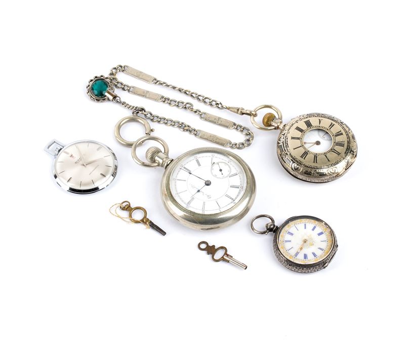 Orologi da tasca, lotto di 4 esemplari