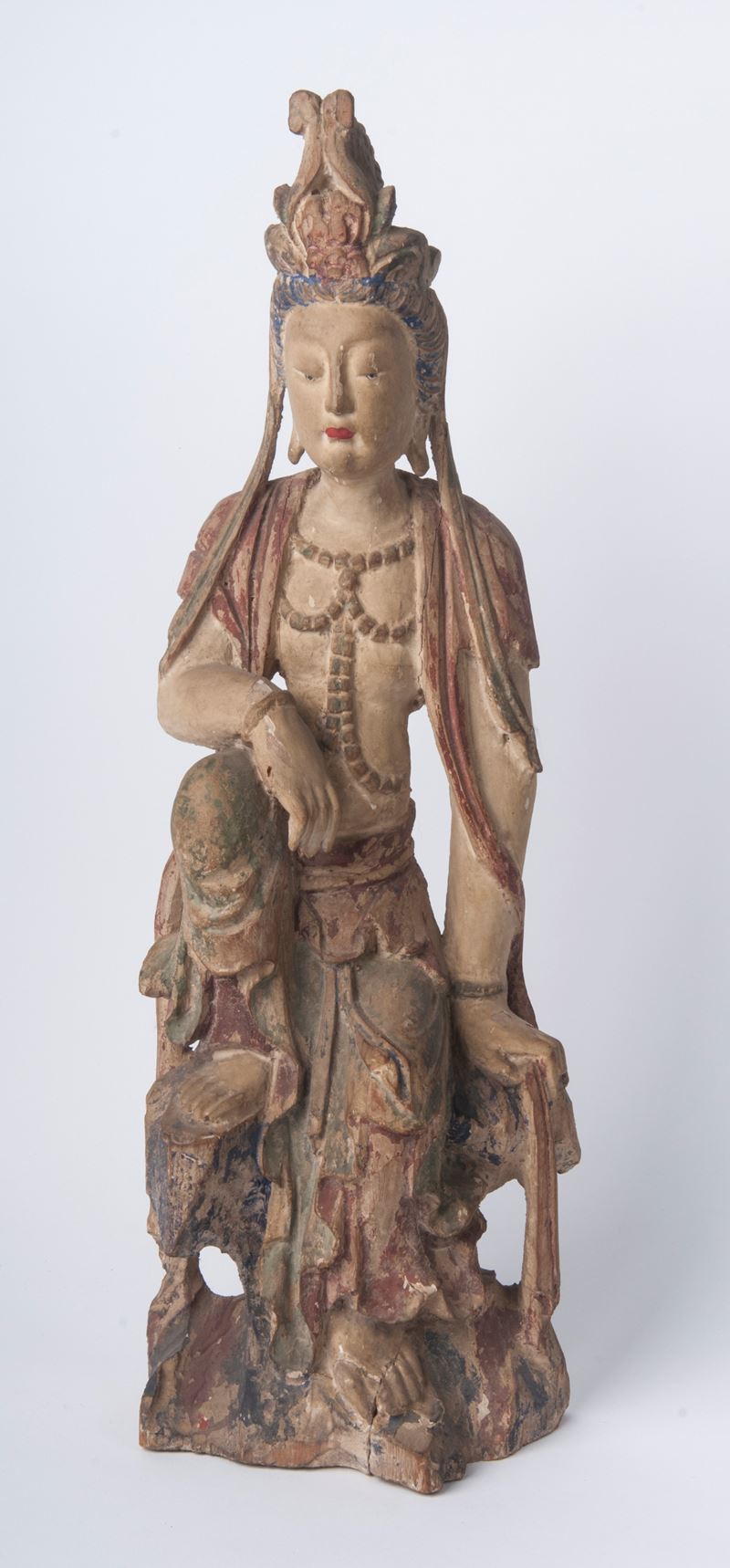 Scultura di Divinità Asiatica Femminile